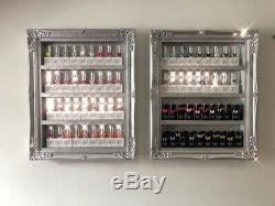 Wall mounted nail polish rack Set Of 2 Medium Any Colour