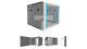 Wall-mounted rack cabinet, two-section Extralink 9U 600x600 AZH Gray /T2UK