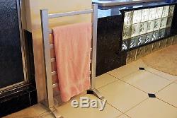 Warmer Drying Rack Heated Electric Towel Bar Wall Mount Bathroom Stand Hang New