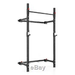 Warrior Folding Squat Rack Power Cage Wall Mounted Rig J-Hooks IN STOCK NEW