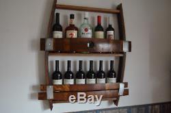 Whiskey/Wine Barrel Wine Rack