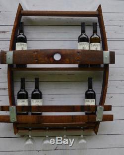 Whiskey/Wine Barrel Wine Rack