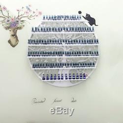 White Metal Wall Mounted Nail Polish Rack 6 Tiers Holder Display Cosmetic Shelf