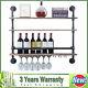 Wine Rack Retro Industrial Wall Mounted Wine Glass Hanging Holder Home Bar Shelf