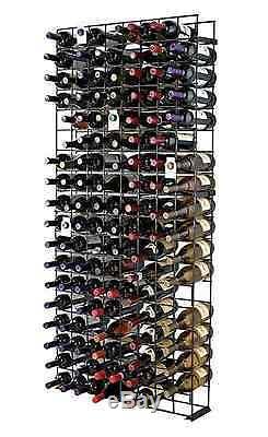 Wine Racks Free Standing Floor Wire Metal 144 Bottle Wall Mount Holder Cellar