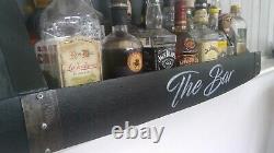 Wine rack shelving unit bar shelf personalised The ultimate bar shelf