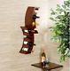Wooden Wall Mounted Wine Display Rack Bottles Contemporary Bar Living Room New